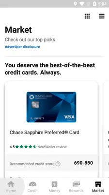 NerdWallet android App screenshot 0